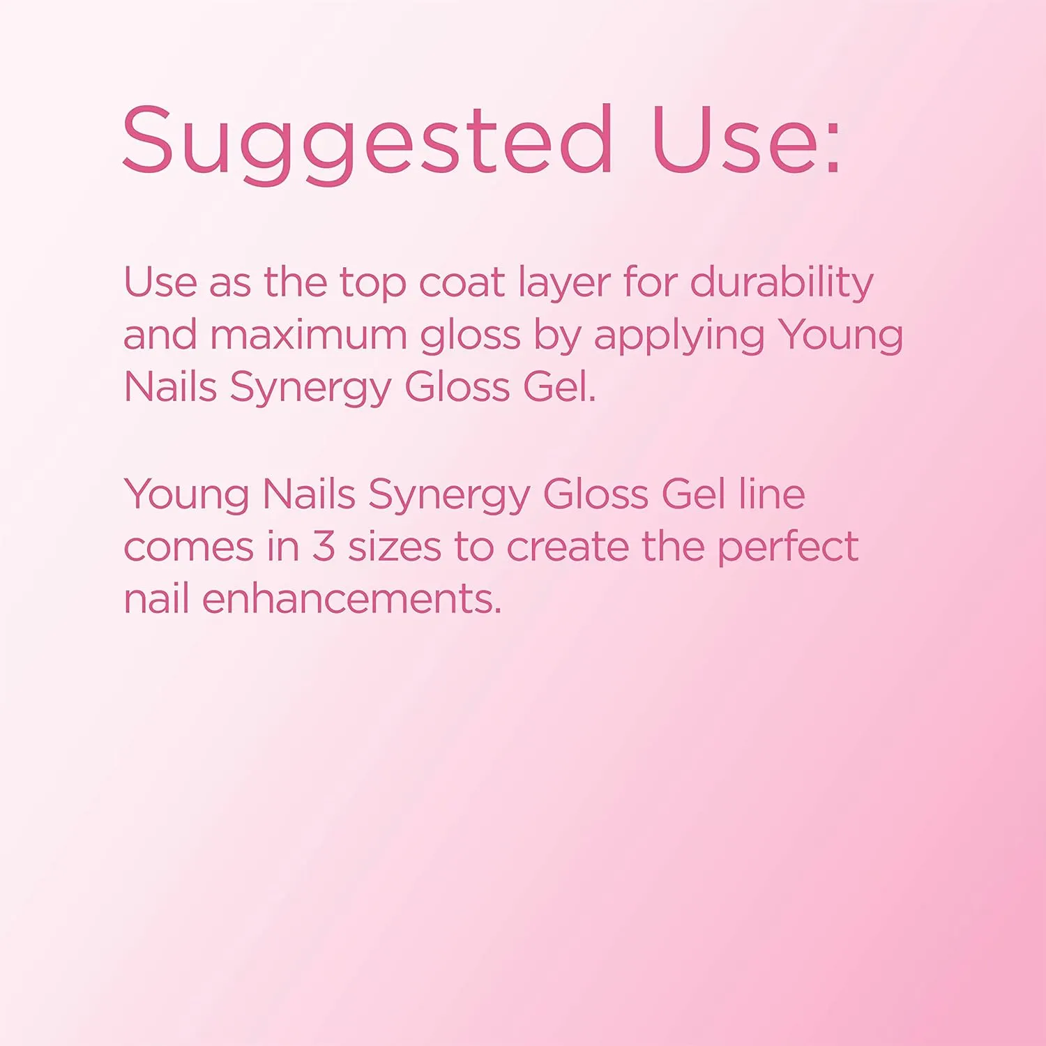 Young Nails Synergy Gel System, Clear Gloss Finishing Gel - Builder Gel Top Coat, Superior Adhesion & Strength, Hard Gel Top Coat - Gloss Top Coat, 15g