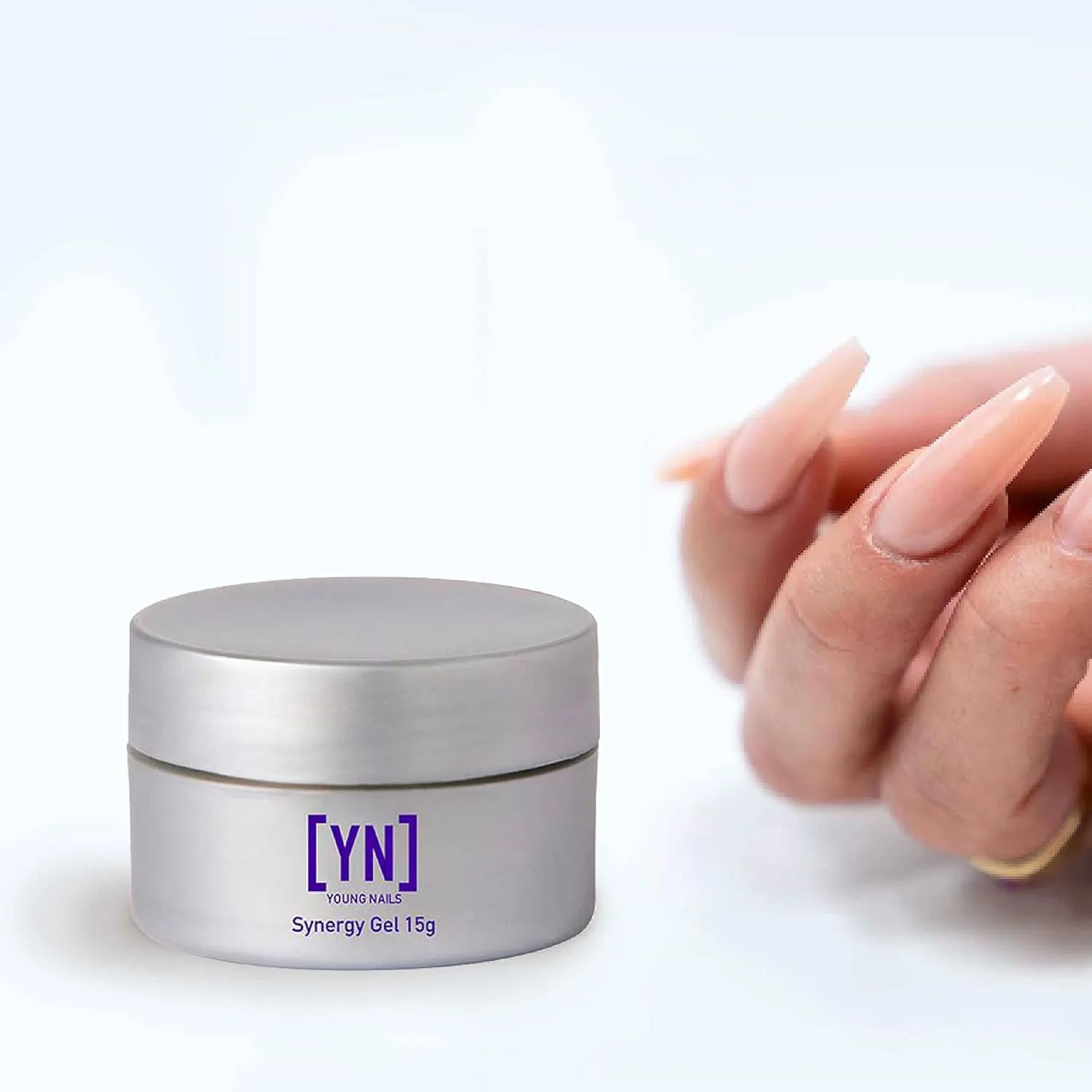 Young Nails Synergy Gel System, Clear Gloss Finishing Gel - Builder Gel Top Coat, Superior Adhesion & Strength, Hard Gel Top Coat - Gloss Top Coat, 15g