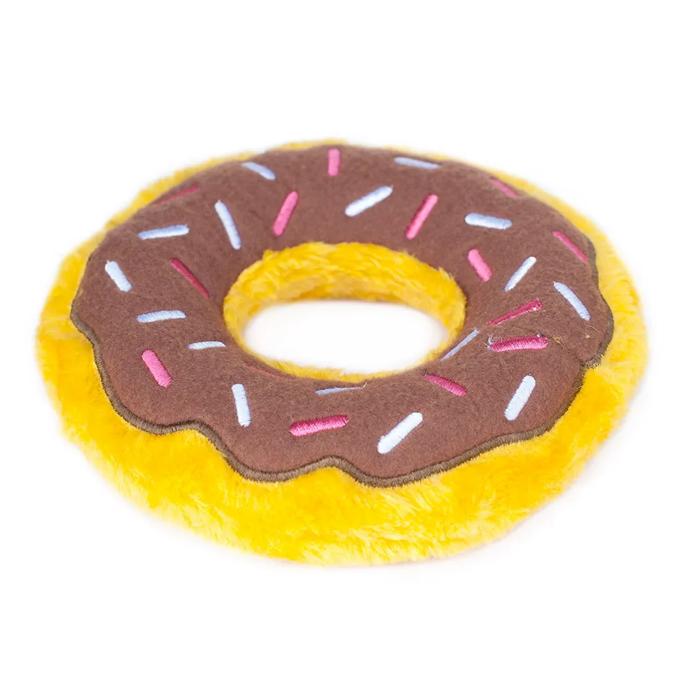 Zippy Burrow Sniff 'n Search Squeaky Dog Toy, Donutz Box