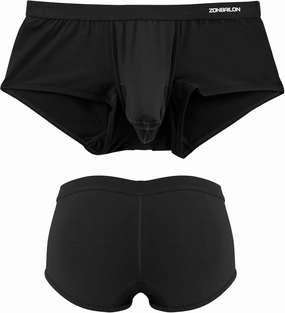 ZONBAILON Men's Bulge Enhancing Brief Dual Pouch Underwear Breathable Bikini’s Boxer Modal Trunk