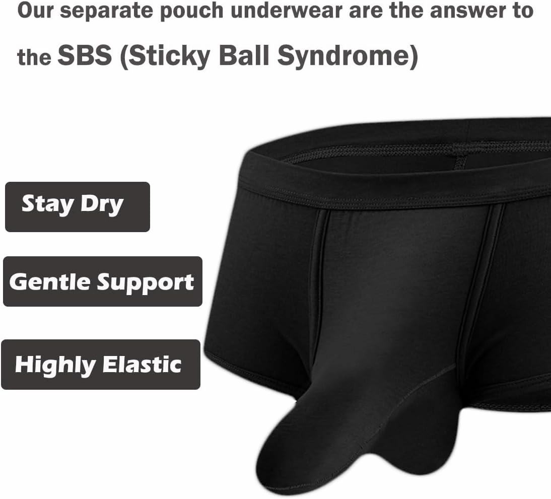 ZONBAILON Men's Bulge Enhancing Brief Dual Pouch Underwear Breathable Bikini’s Boxer Modal Trunk