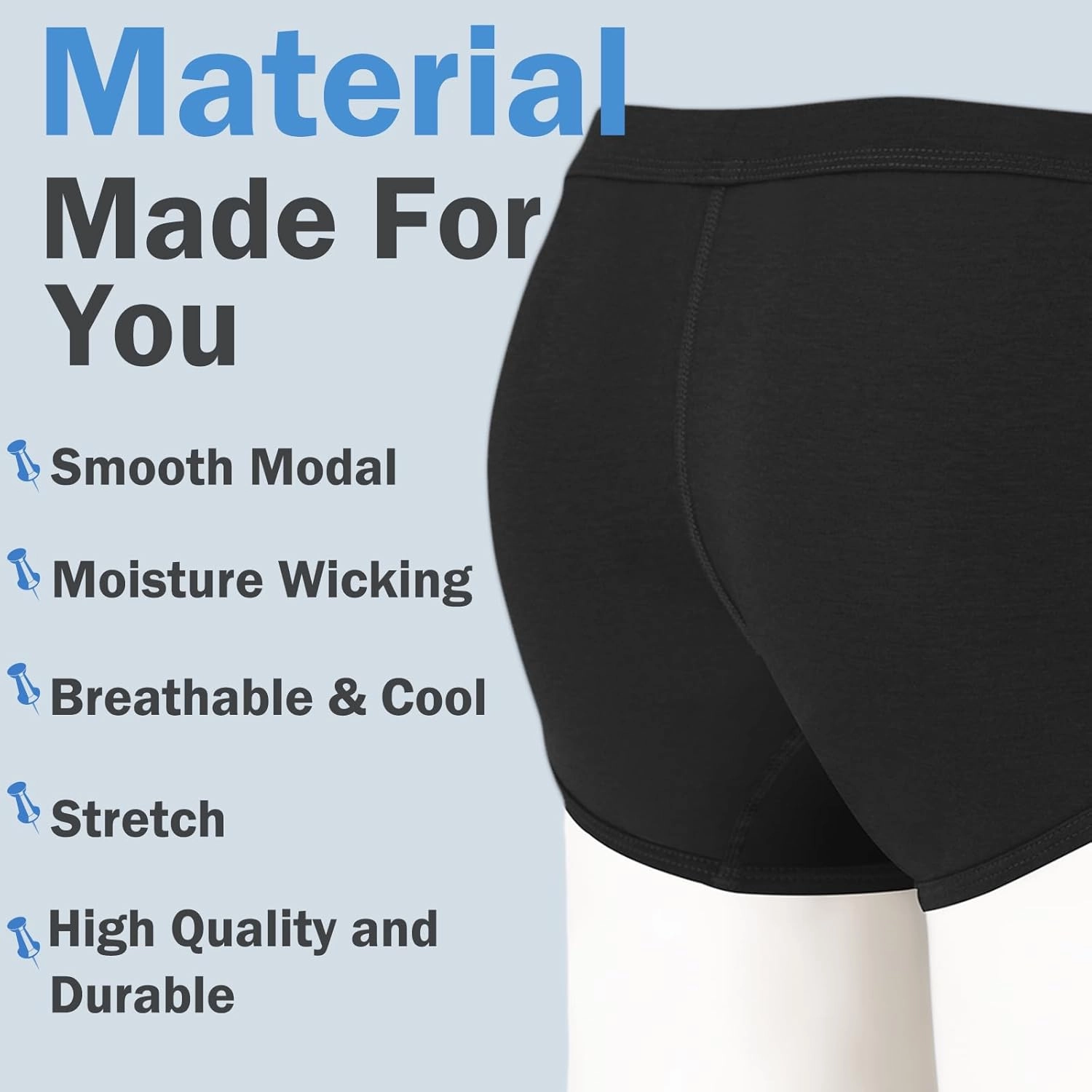 ZONBAILON Men's Bulge Enhancing Brief Dual Pouch Underwear Breathable Bikini’s Boxer Modal Trunk