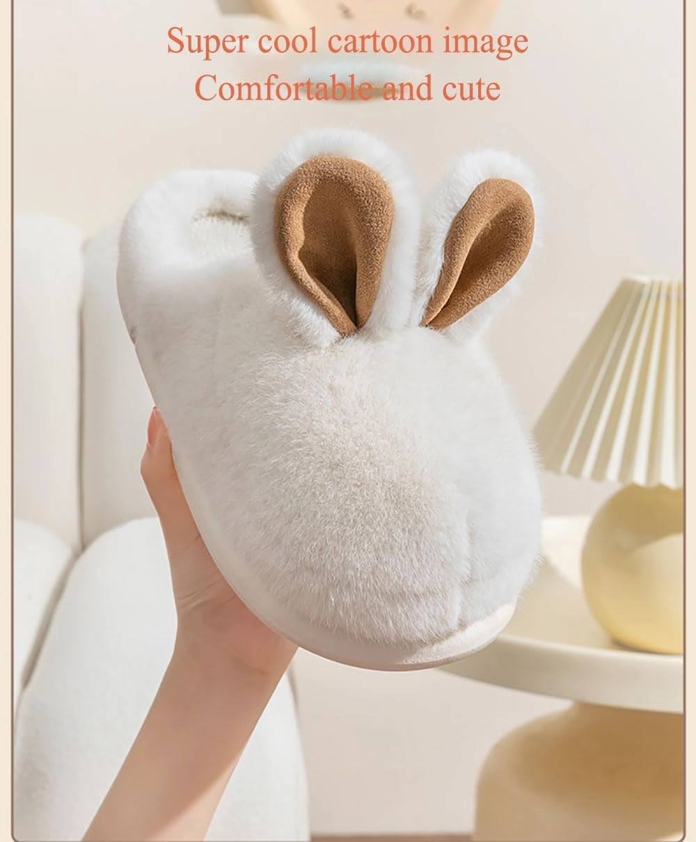 Zureto Bunny Slippers For Women Memory Foam Lndoor House Slippers Plush Women's Rabbit Slippers homes Animal Slippers