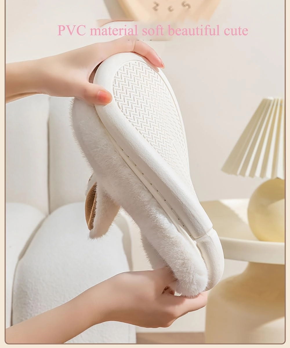 Zureto Bunny Slippers For Women Memory Foam Lndoor House Slippers Plush Women's Rabbit Slippers homes Animal Slippers