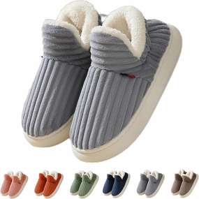 Zureto Cloud Slipper Booties, Cozy Stylish Slipper, Winter Fuzzy Warm Thick-Soled Plush House Cloud Slippers